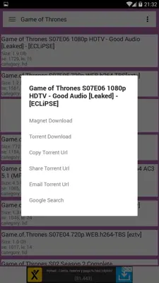 Laura Android's Best Torrent Search android App screenshot 1